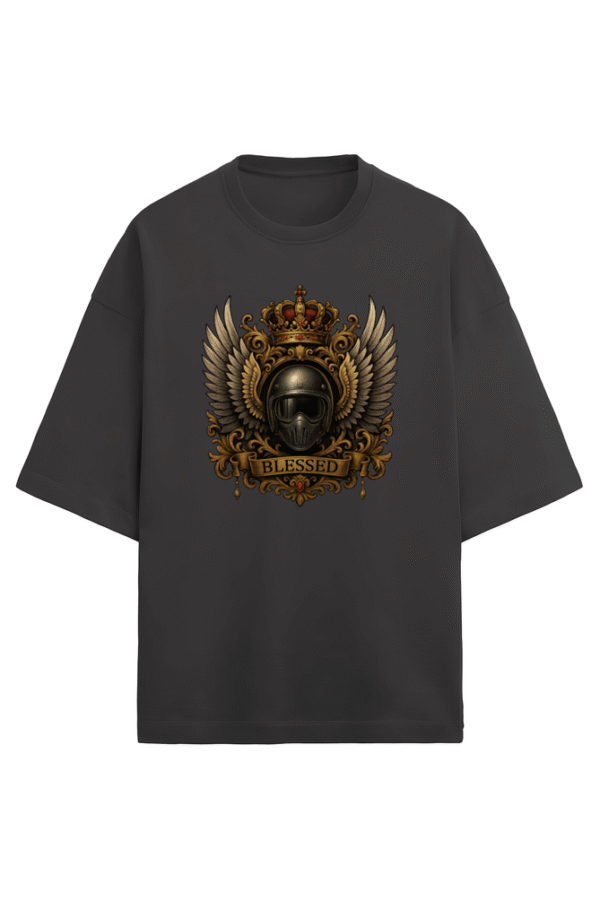 Blessed Biker T-Shirt - Image 3