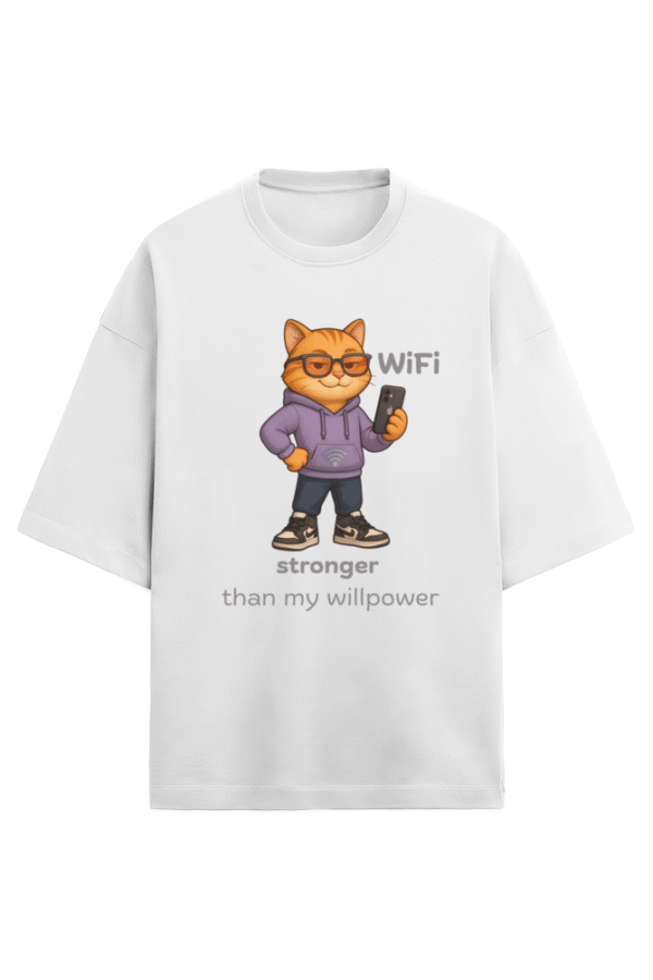WiFi Stronger Oversized T-Shirt - Image 4