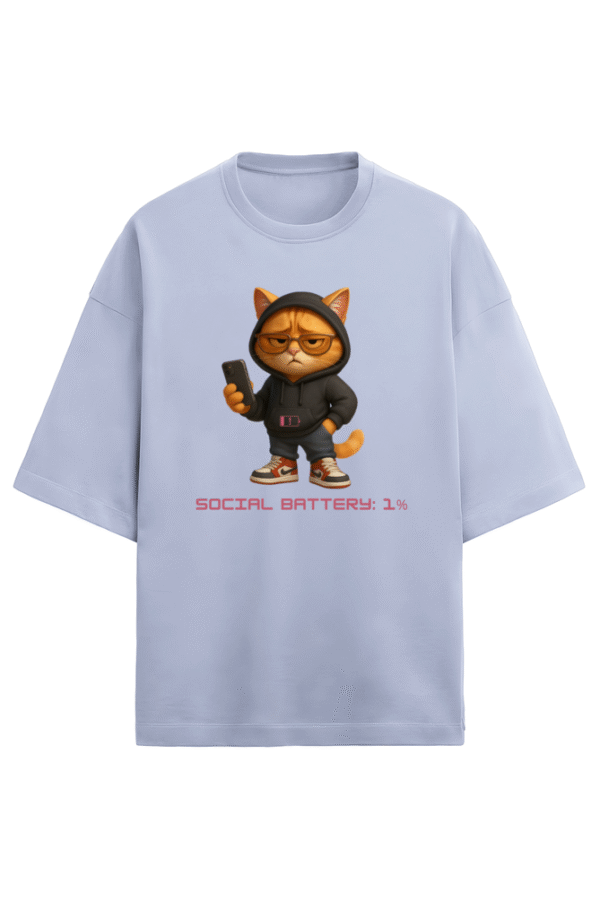 Social Battery 1% T-shirt - Image 6