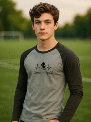 Soccer My Life Raglan T-Shirt