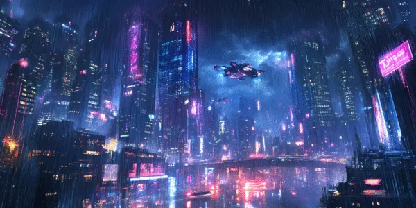 Futuristic City Gaming Pad - Image 2