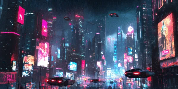 Futuristic City Gaming Pad - Image 2