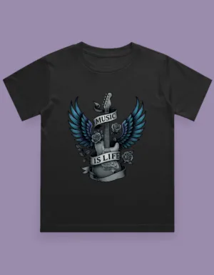 Music is Life Kids T-Shirt
