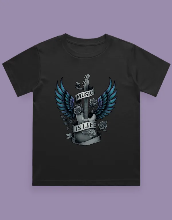Music is Life Kids T-Shirt