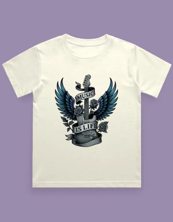 Music is Life Kids T-Shirt - Image 6