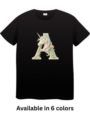 Letter A Unicorn T-Shirt