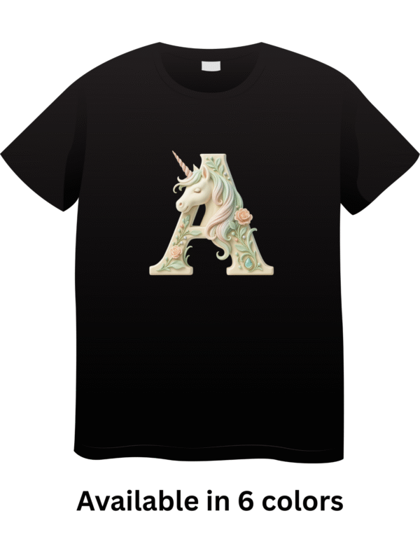 Letter A Unicorn T-Shirt