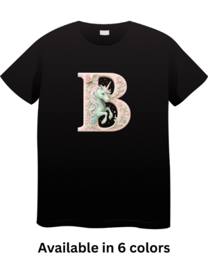Letter B Unicorn T-Shirt