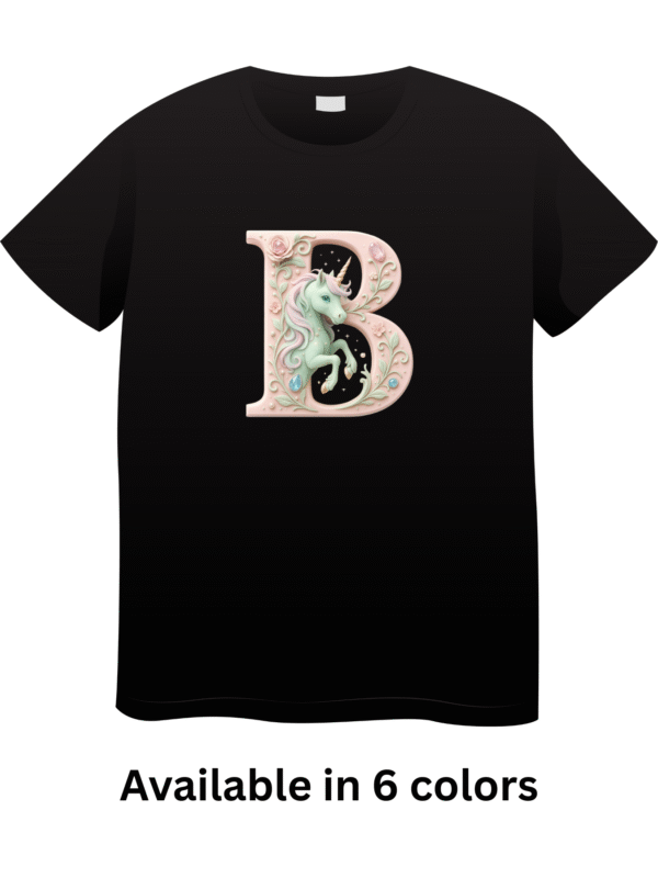 Letter B Unicorn T-Shirt