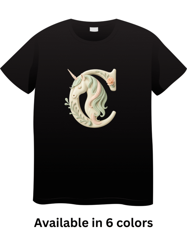 Letter C Unicorn T-Shirt