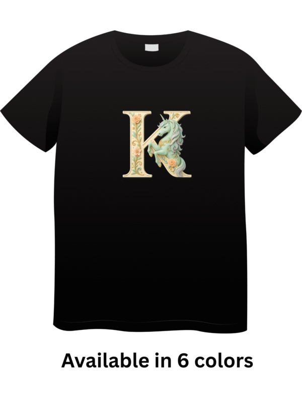 Letter K Unicorn T-Shirt
