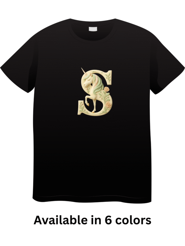 Letter S Unicorn T-Shirt
