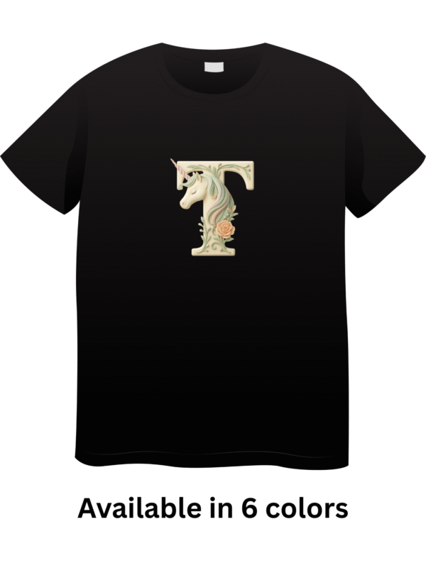 Letter T Unicorn T-Shirt 