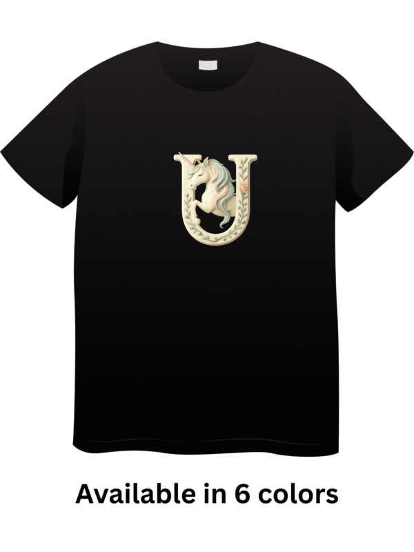 Letter U Unicorn T-Shirt 