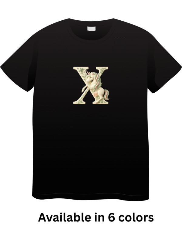 Letter X Unicorn T-Shirt 
