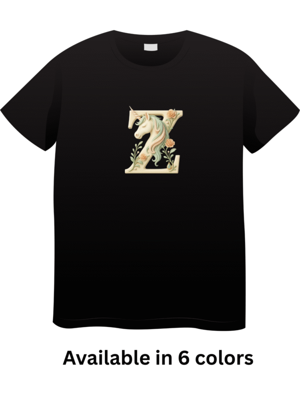 Letter Z Unicorn T-Shirt