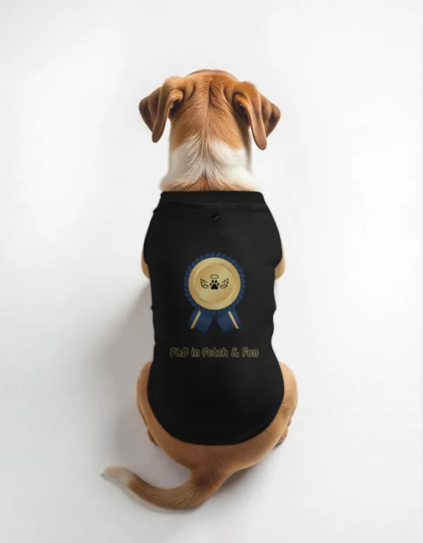 Phd in Fetch Dog T-Shirt - Image 3