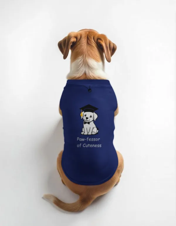 Pawfessor of Cuteness Dog T-Shirt - Image 4