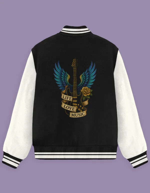 Life Love Music Unisex Varsity Jacket