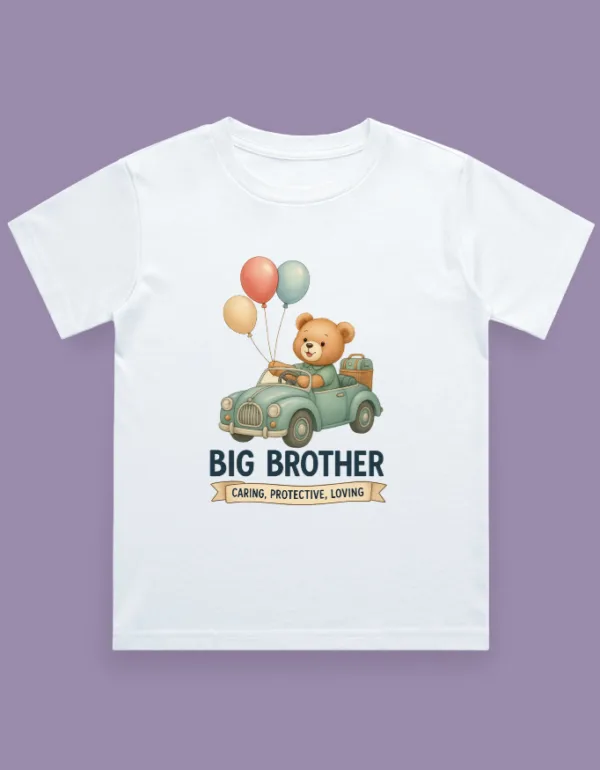 Caring Big Brother Kids T-Shirt - Image 2