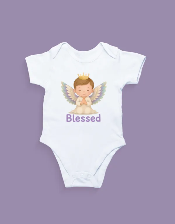 Blessed Boy Baby Romper - Image 2
