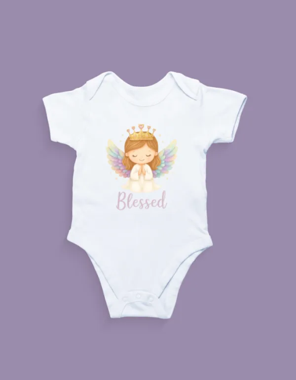 Blessed Girl Baby Romper - Image 2