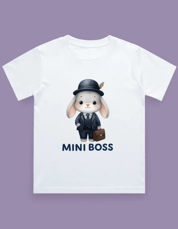Mini Boss Kids T-Shirt - Image 2