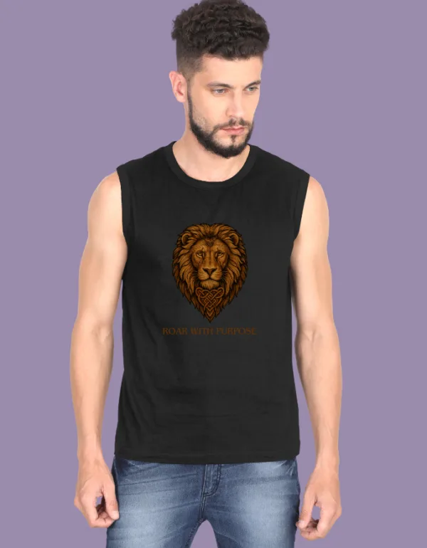 Roar With Purpose Sleeveless T-Shirt - Image 2