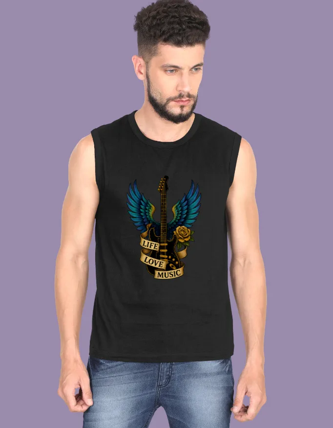 Love Music Sleeveless T-Shirt - Image 3