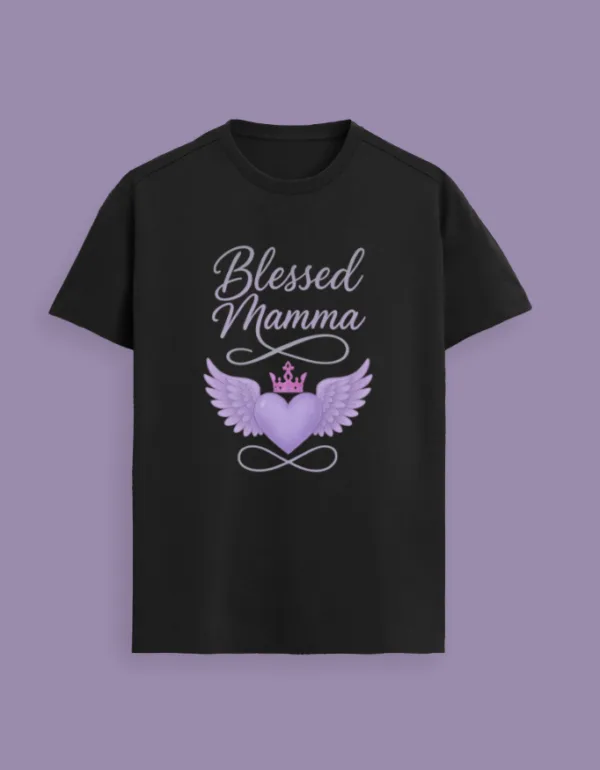Blessed Mamma T-Shirt - Image 3