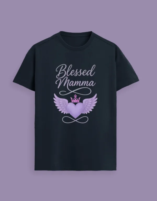 Blessed Mamma T-Shirt - Image 4