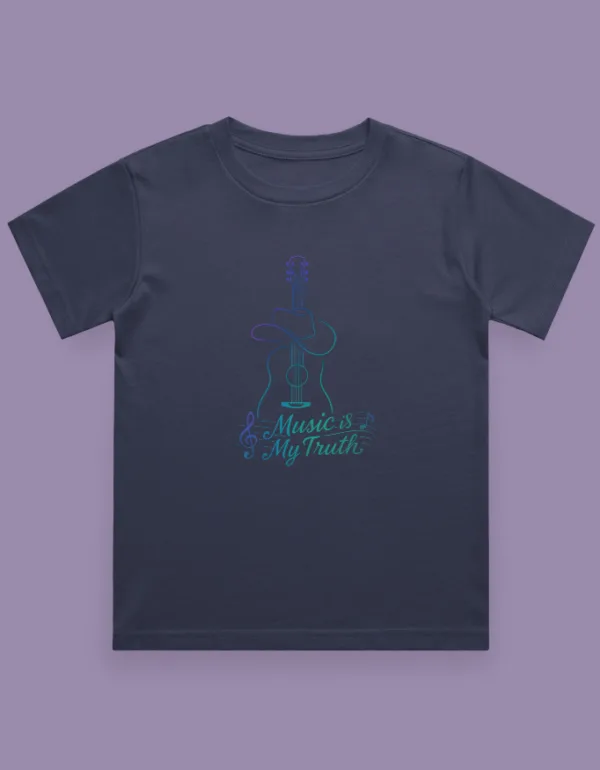 Music is my Truth Kids T-Shirt - Image 2