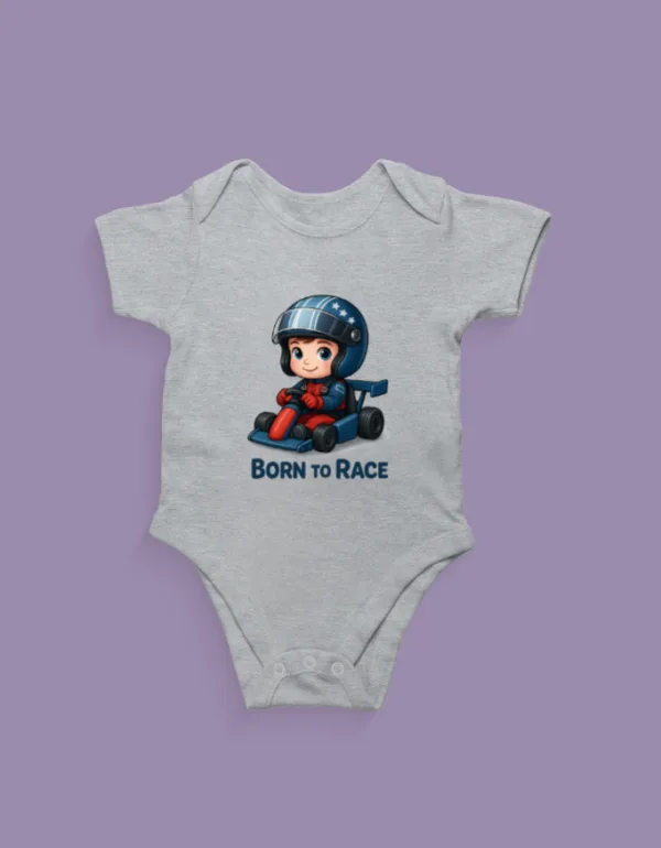 Born to Race Baby Romper - Image 3