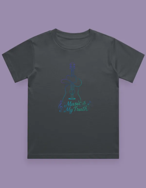 Music is my Truth Kids T-Shirt - Image 3