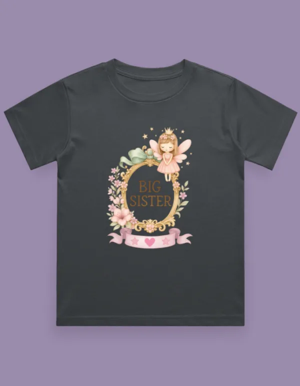 Big Sister Kids T-Shirt - Image 4