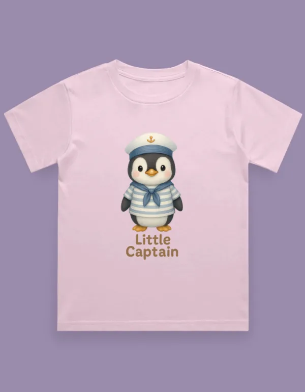 Little Captain Kids T-Shirt - Image 3
