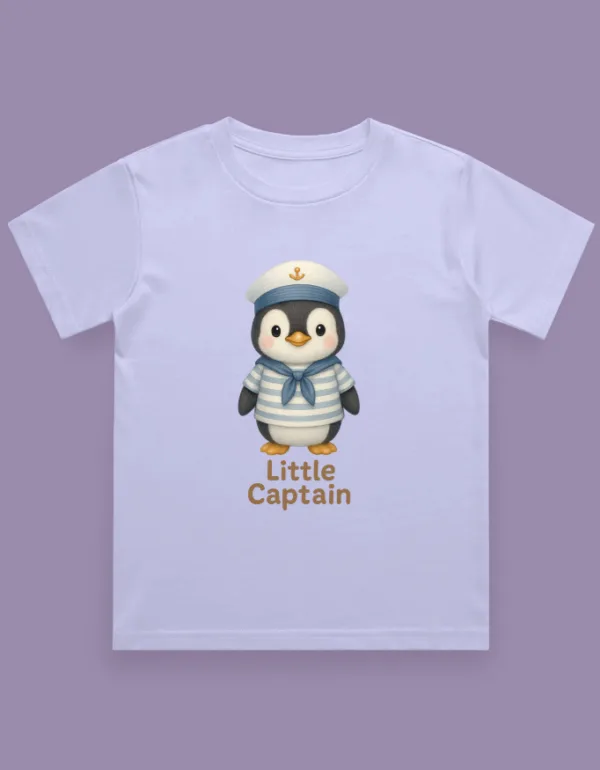 Little Captain Kids T-Shirt - Image 4
