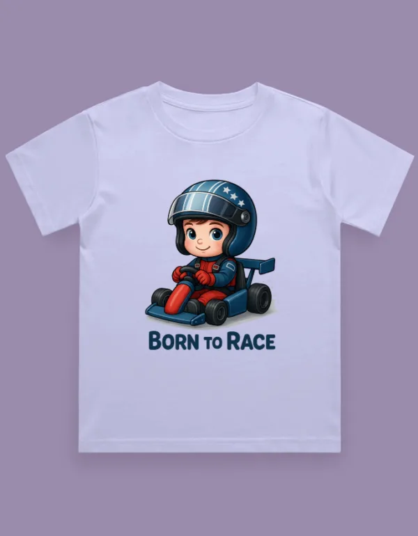 Born To Race Kids T-Shirt - Image 3