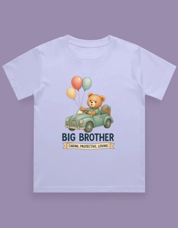 Caring Big Brother Kids T-Shirt - Image 3