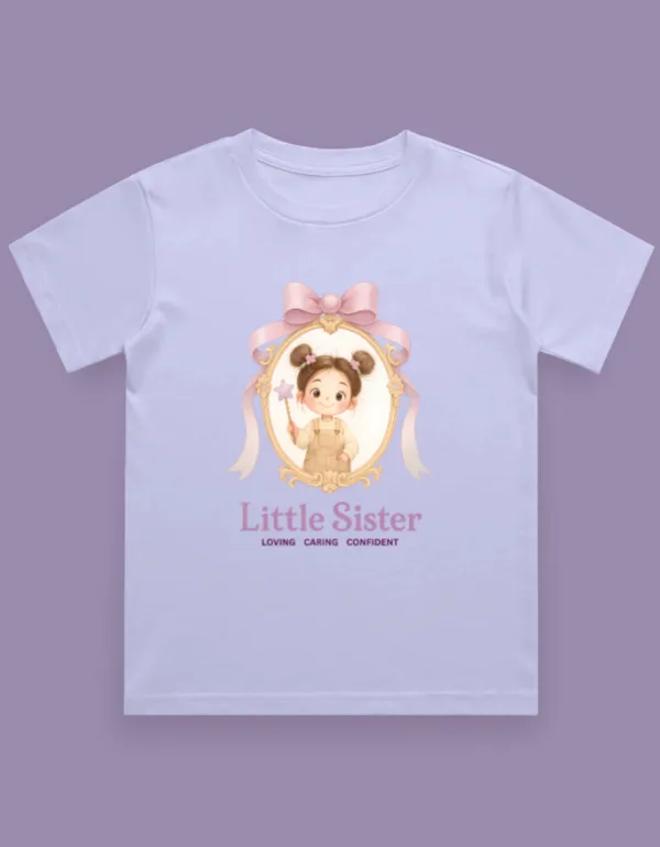 Little Sister Kids T-Shirt - Image 3