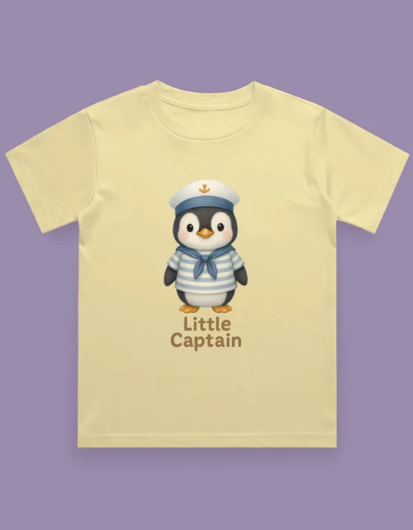 Little Captain Kids T-Shirt - Image 5