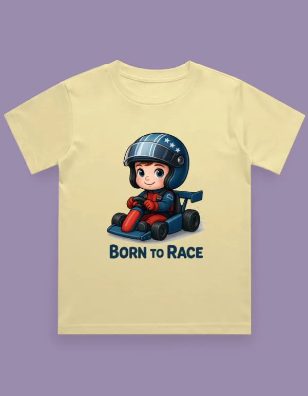 Born To Race Kids T-Shirt - Image 4