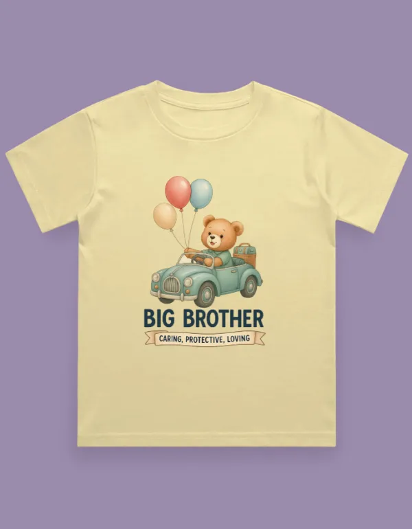 Caring Big Brother Kids T-Shirt - Image 4