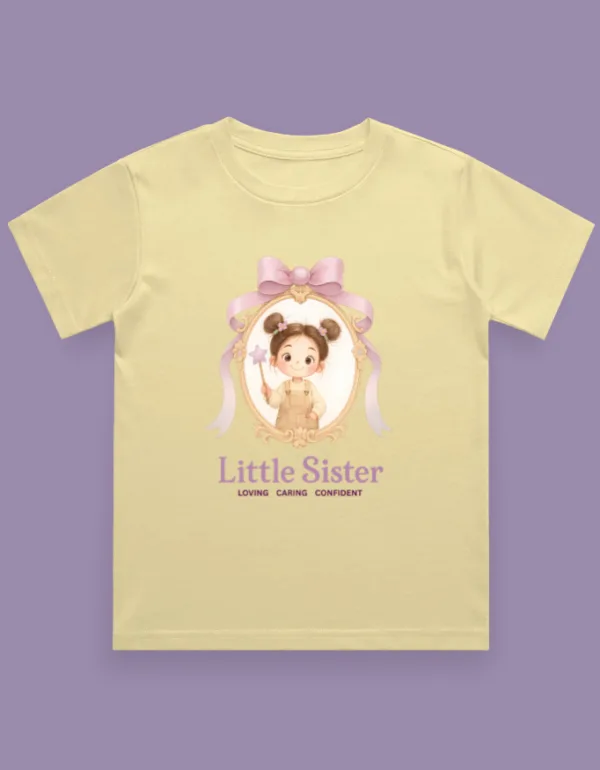 Little Sister Kids T-Shirt - Image 4