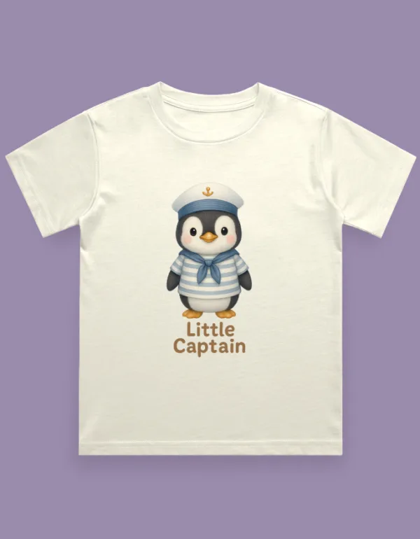 Little Captain Kids T-Shirt - Image 6