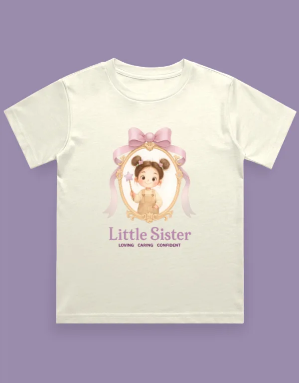 Little Sister Kids T-Shirt - Image 5