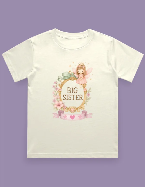 Big Sister Kids T-Shirt - Image 8
