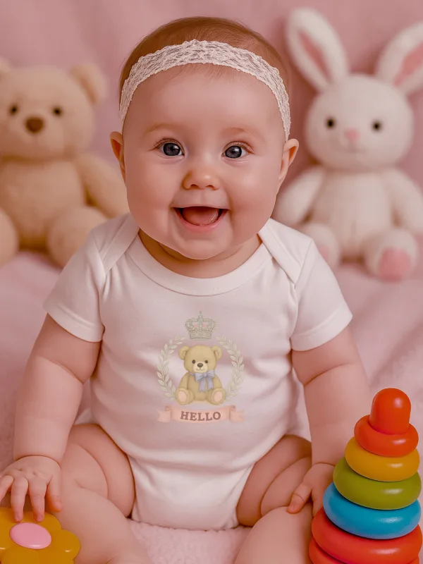 Hello Teddy Baby Romper