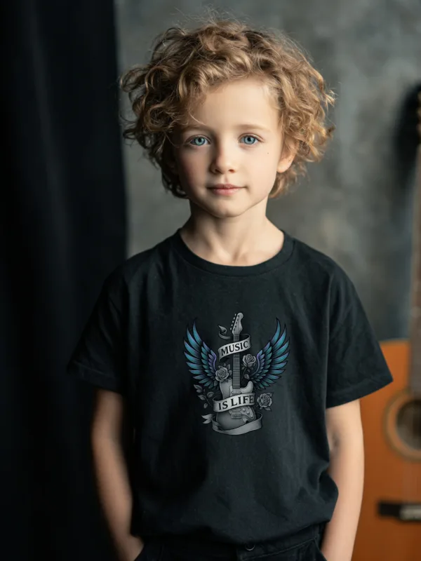 Music is Life Kids T-Shirt
