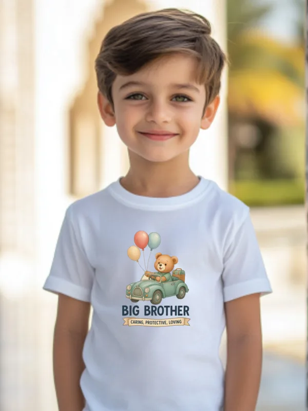 Caring Big Brother Kids T-Shirt